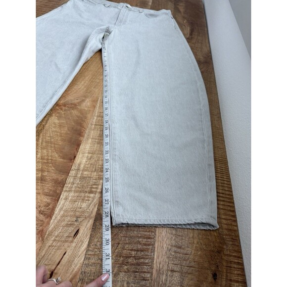 Agolde Women's Pale Gray Ballon Jeans Barrell Style Organic Cotton 32 USA - Picture 12 of 12